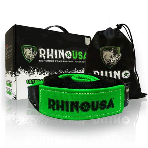 rhino usa recovery tow strap 3 x 20ft
